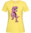 Жіноча футболка Динозавр з чашкою кави Лимонний фото