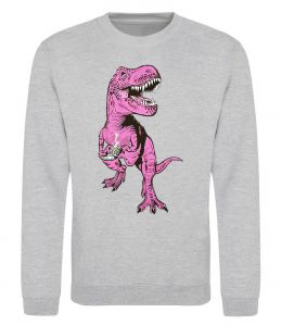 Свитшот Динозавр з чашкою кави