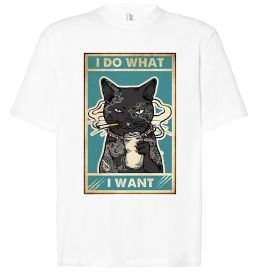 Футболка Оверсайз Cat I do what I want