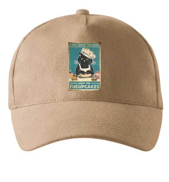 Кепка I just baked you some Песочный фото