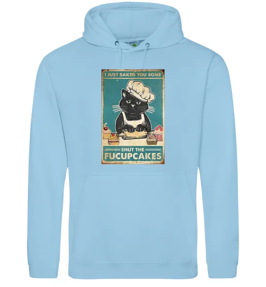 Жіноча толстовка (худі) I just baked you some Блакитний фото