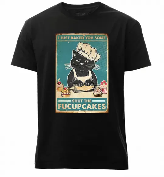 Чоловіча преміум футболка I just baked you some Чорний фото