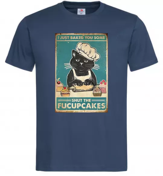 Мужская футболка I just baked you some Темно-синий фото