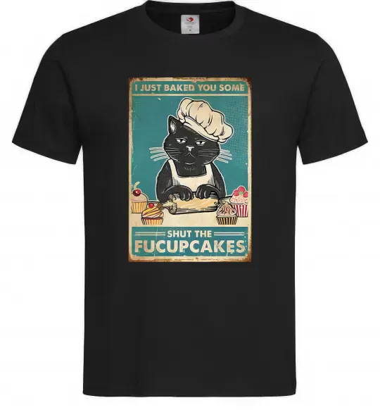 Мужская футболка I just baked you some Черный фото