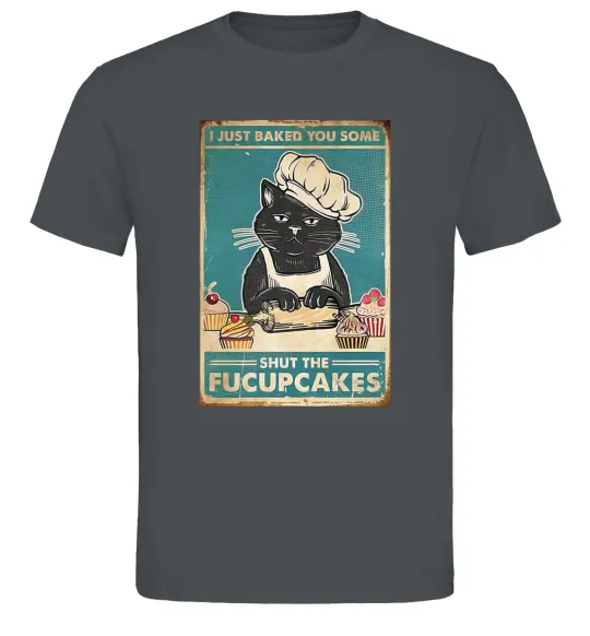 Мужская футболка I just baked you some Графит фото