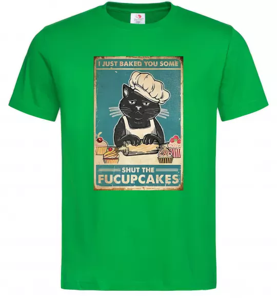 Мужская футболка I just baked you some Зеленый фото