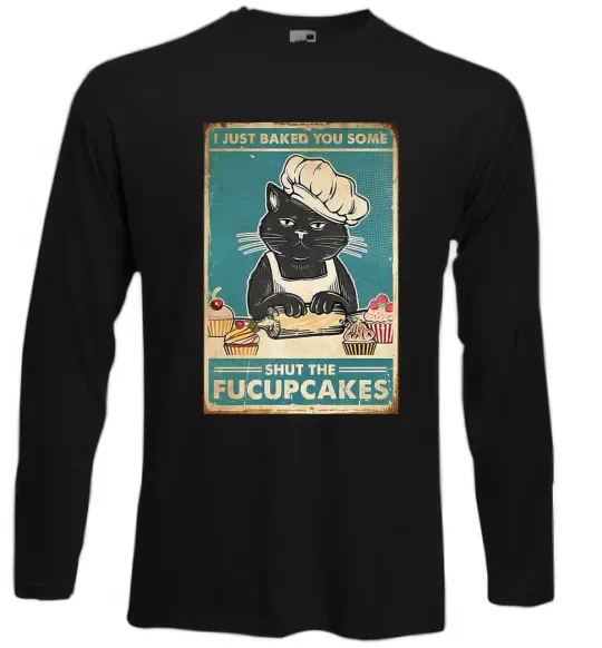 Лонгслив I just baked you some Черный фото