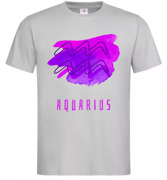 Чоловіча футболка Краски водолей Сірий фото