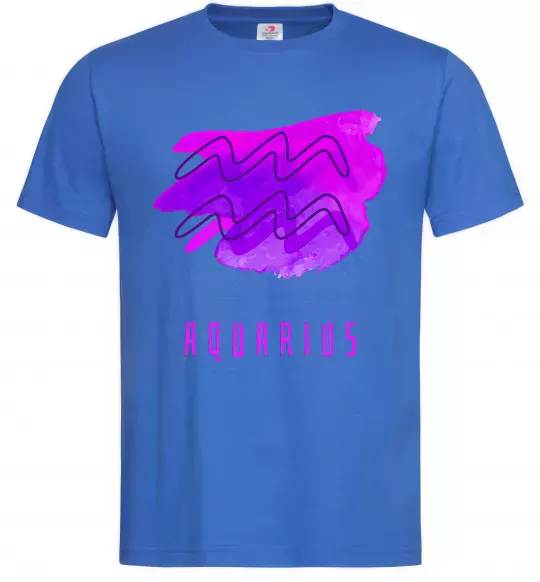 Чоловіча футболка Краски водолей Яскраво-синій фото