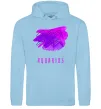Мужская толстовка (худи) Краски водолей Голубой фото