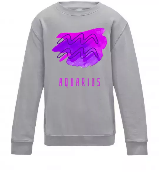 Дитячий світшот Краски водолей Сірий меланж фото