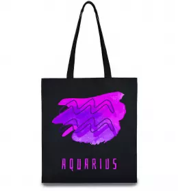 Эко-сумка Aquarius stars Черный фото