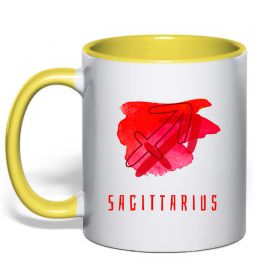 Чашка с цветной ручкой Фарби стрілець