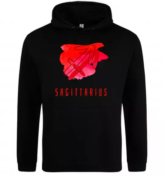 Мужская толстовка (худи) Фарби стрілець Черный фото