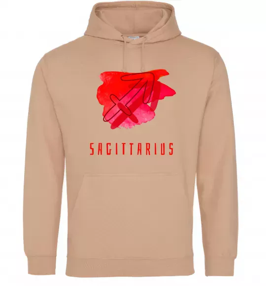 Мужская толстовка (худи) Фарби стрілець Песочный фото