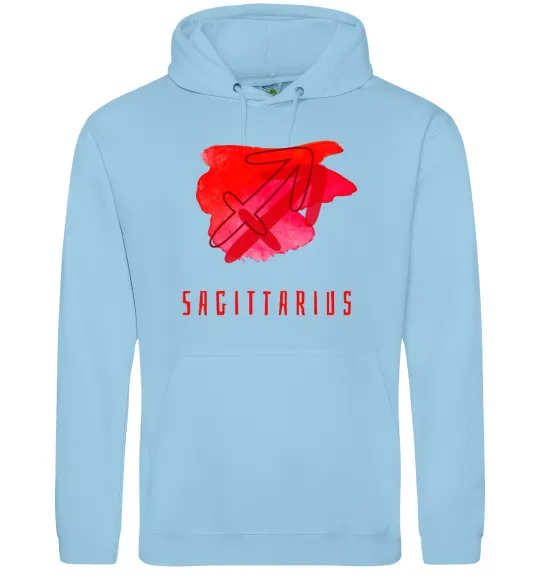 Мужская толстовка (худи) Фарби стрілець Голубой фото