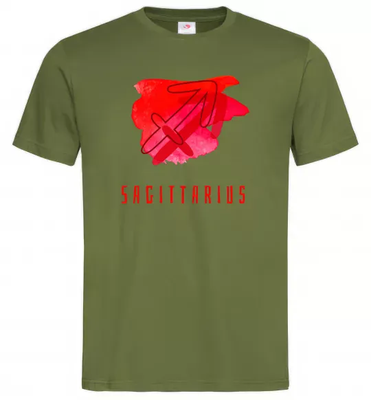 Чоловіча футболка Фарби стрілець Оливковий фото