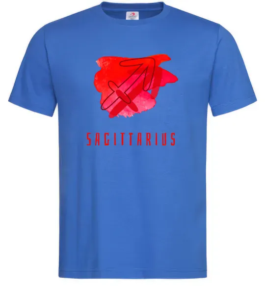 Чоловіча футболка Фарби стрілець Яскраво-синій фото