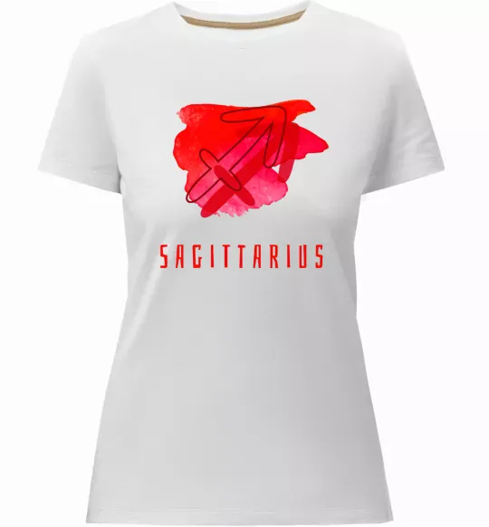 Женская премиум футболка Фарби стрілець Белый фото