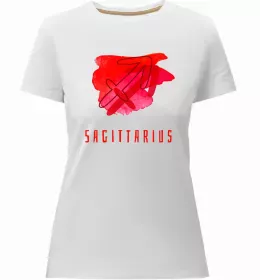 Женская премиум футболка Стрілець єдиноріг Белый фото