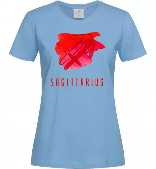 Женская футболка Фарби стрілець Голубой фото