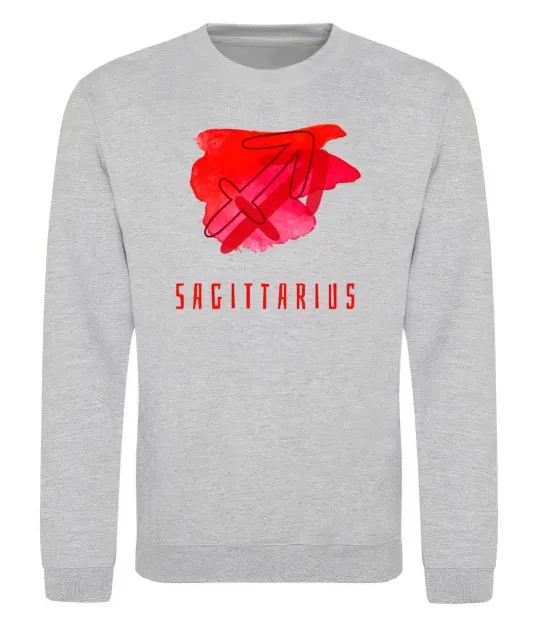 Свитшот Фарби стрілець Серый меланж фото