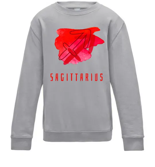 Детский Свитшот Фарби стрілець Серый меланж фото