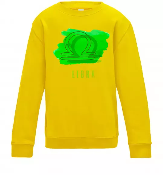 Дитячий світшот Фарби терези Сонячно жовтий фото