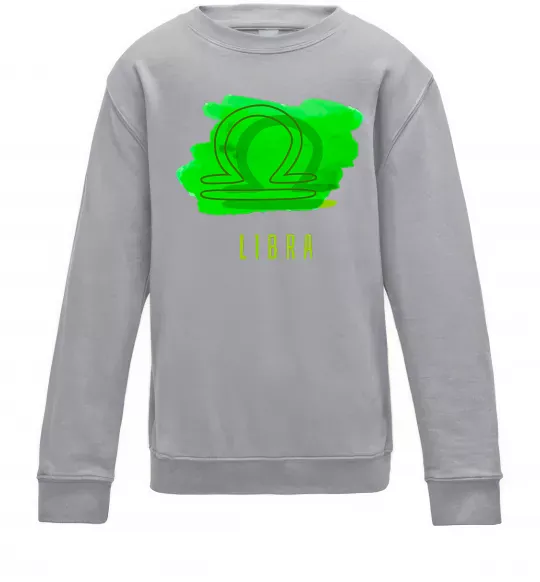 Дитячий світшот Фарби терези Сірий меланж фото