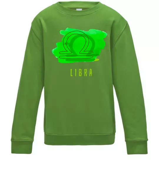 Дитячий світшот Фарби терези Лаймовий фото