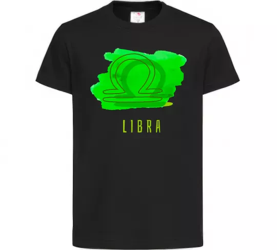 Дитяча футболка Фарби терези Чорний фото