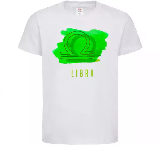 Дитяча футболка Фарби терези Білий фото