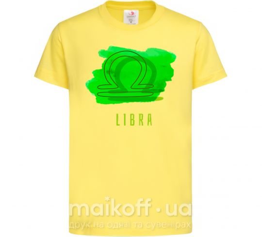 Детская футболка Краски весы Лимонный фото