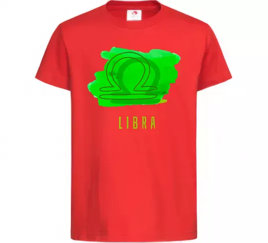 Дитяча футболка Фарби терези Червоний фото