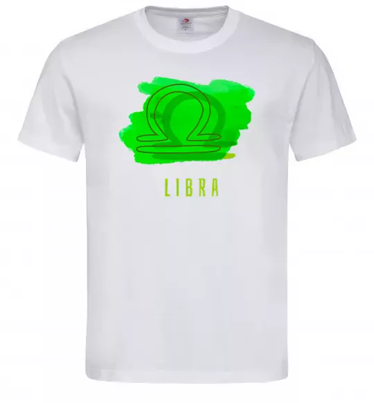 Чоловіча футболка Фарби терези Білий фото