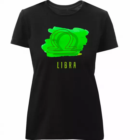 Женская премиум футболка Фарби терези Черный фото