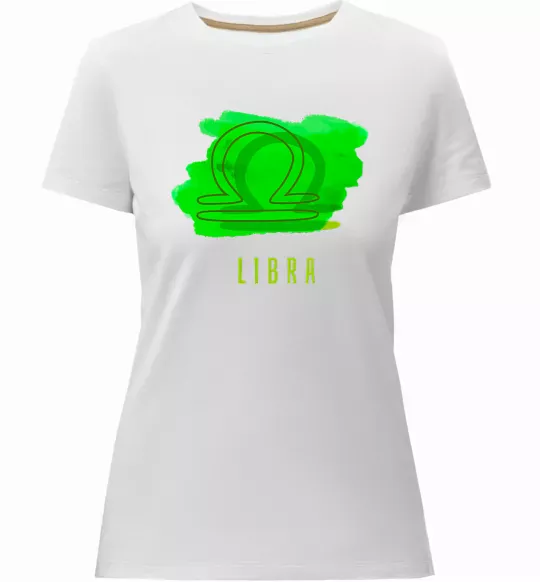 Женская премиум футболка Фарби терези Белый фото