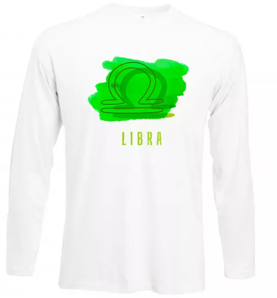 Лонгслив Фарби терези Белый фото