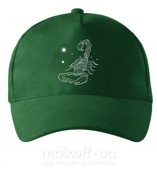 Кепка Скорпион белый Темно-зеленый фото