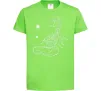 Детская футболка Скорпіон білий Лаймовый фото