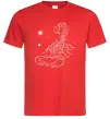 Чоловіча футболка Скорпіон білий Червоний Чоловіча футболка Скорпіон білий Червоний фото
