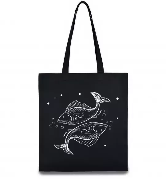 Эко-сумка Риби білі Черный фото