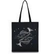 Эко-сумка Риби білі Черный Эко-сумка Риби білі Черный фото