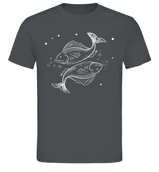 Мужская футболка Риби білі Графит фото