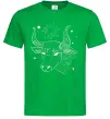 Чоловіча футболка Телець білий Зелений фото