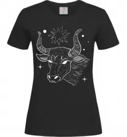 Жіноча футболка Taurus stars Чорний фото