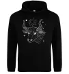Мужская толстовка (худи) Телець білий Черный фото