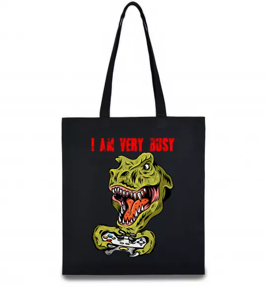 Эко-сумка I'm very busy Черный фото
