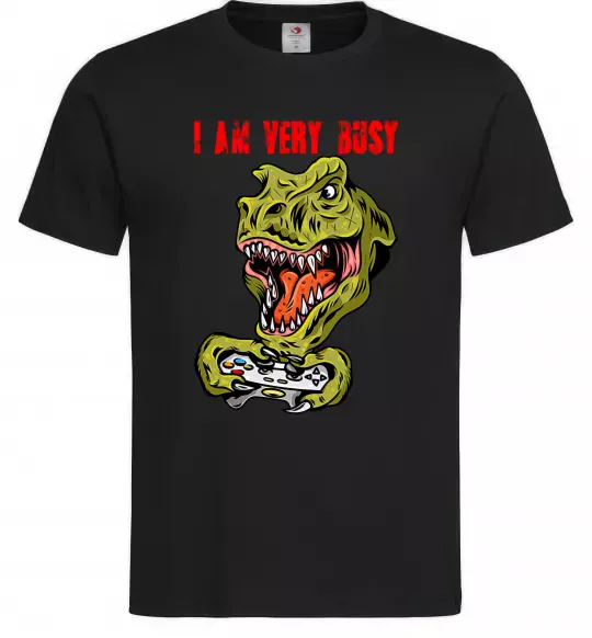 Мужская футболка I'm very busy Черный фото