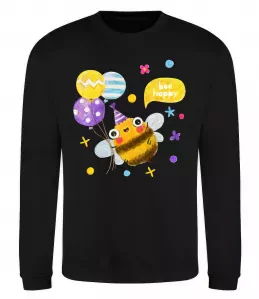 Свитшот Birthday king Черный фото